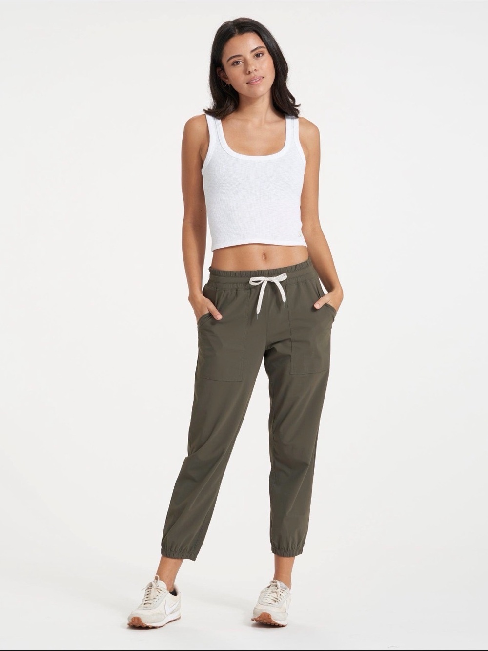 Vuori Miles Jogger Olive Green Performance Pants M